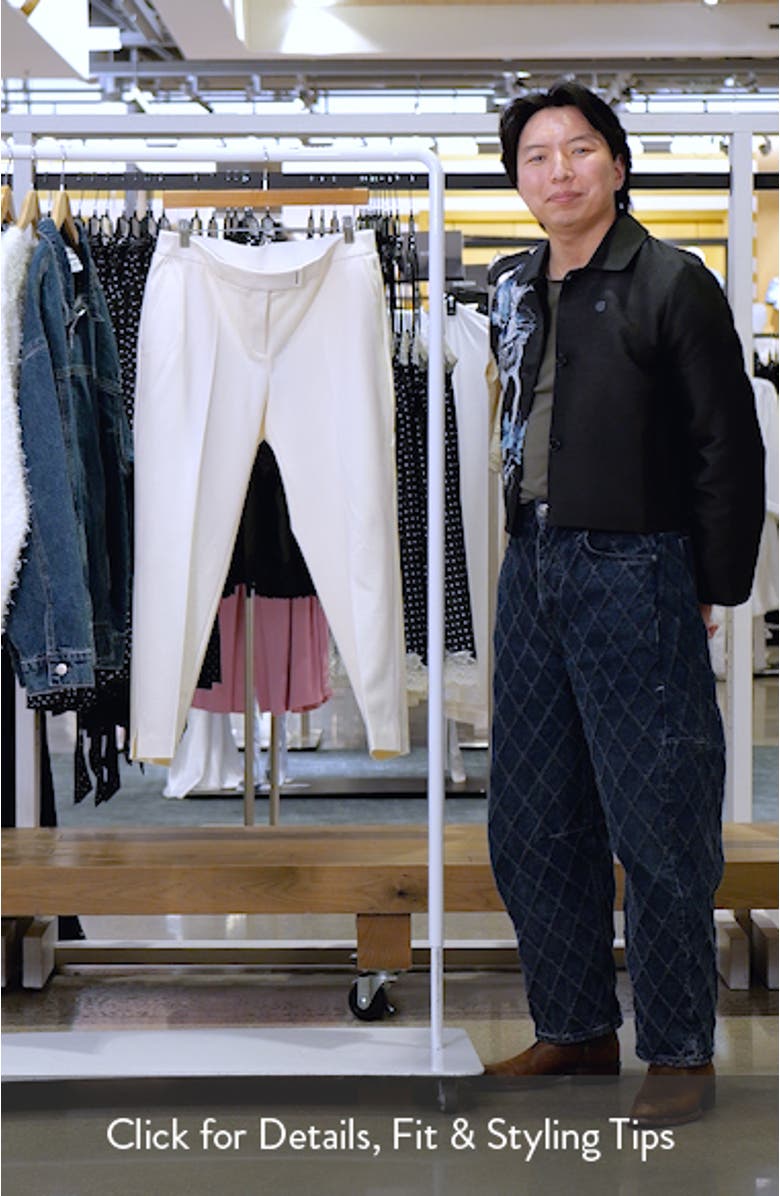 Tapria Crop Straight Leg Pants, sales video thumbnail