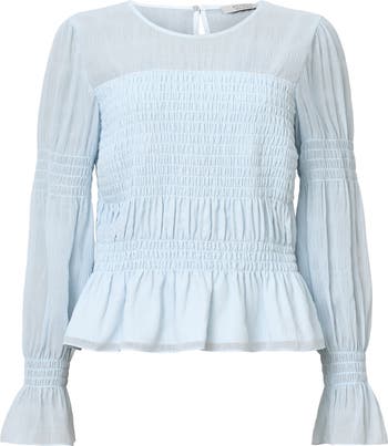 Pamela Smocked Ruffle Top