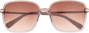 Ted Baker 57mm Gradient Square Sunglasses