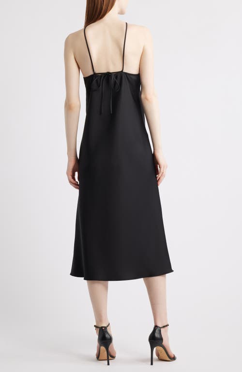 Lucy Paris Jonah Rosette Sleeveless Midi Dress