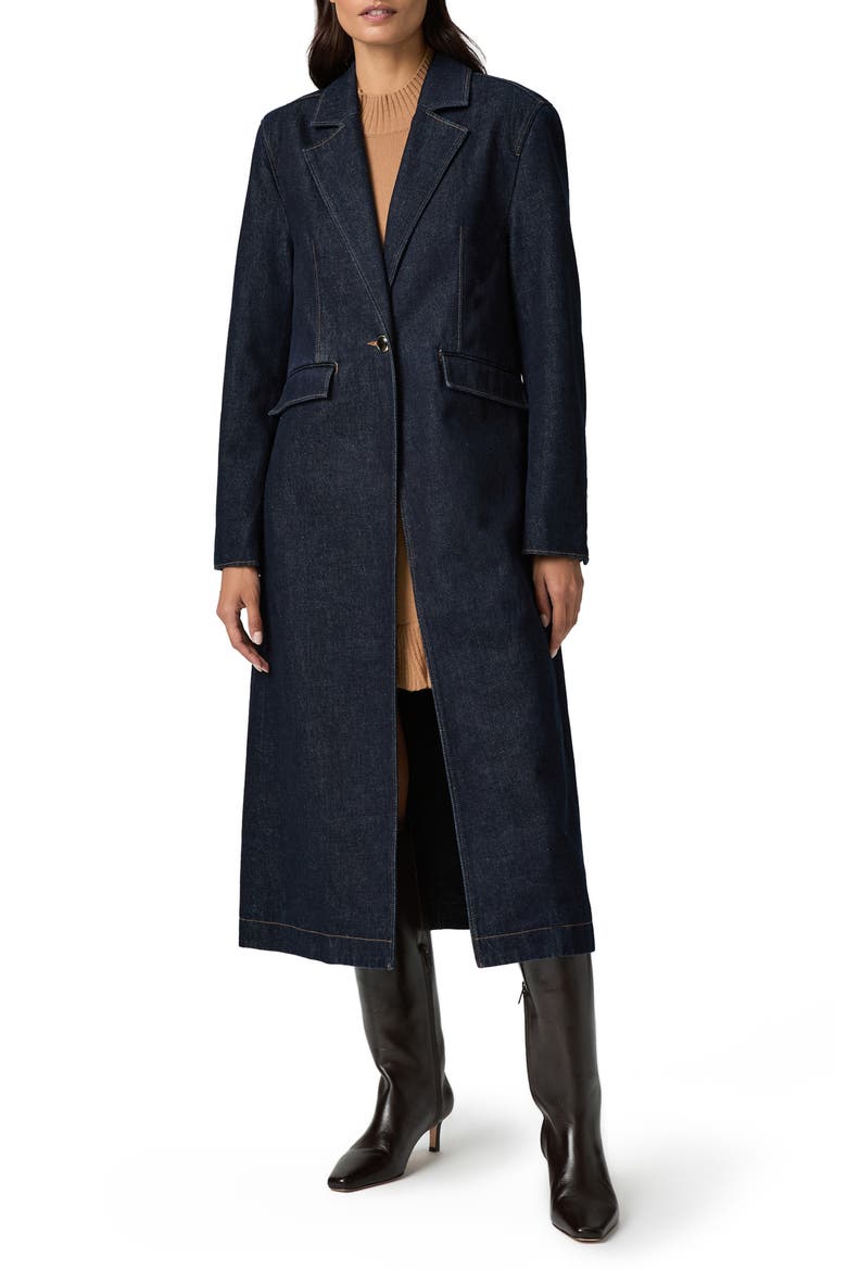 Symone Denim Coat, Main, color, SAVILLE