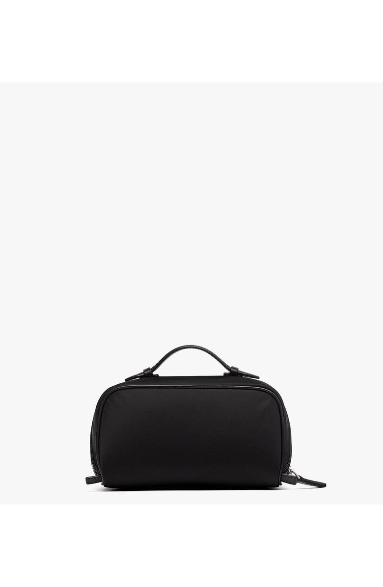 MCM Small Ottomar Toiletry Bag in ECONYL and Leather, Alternate, color, Black