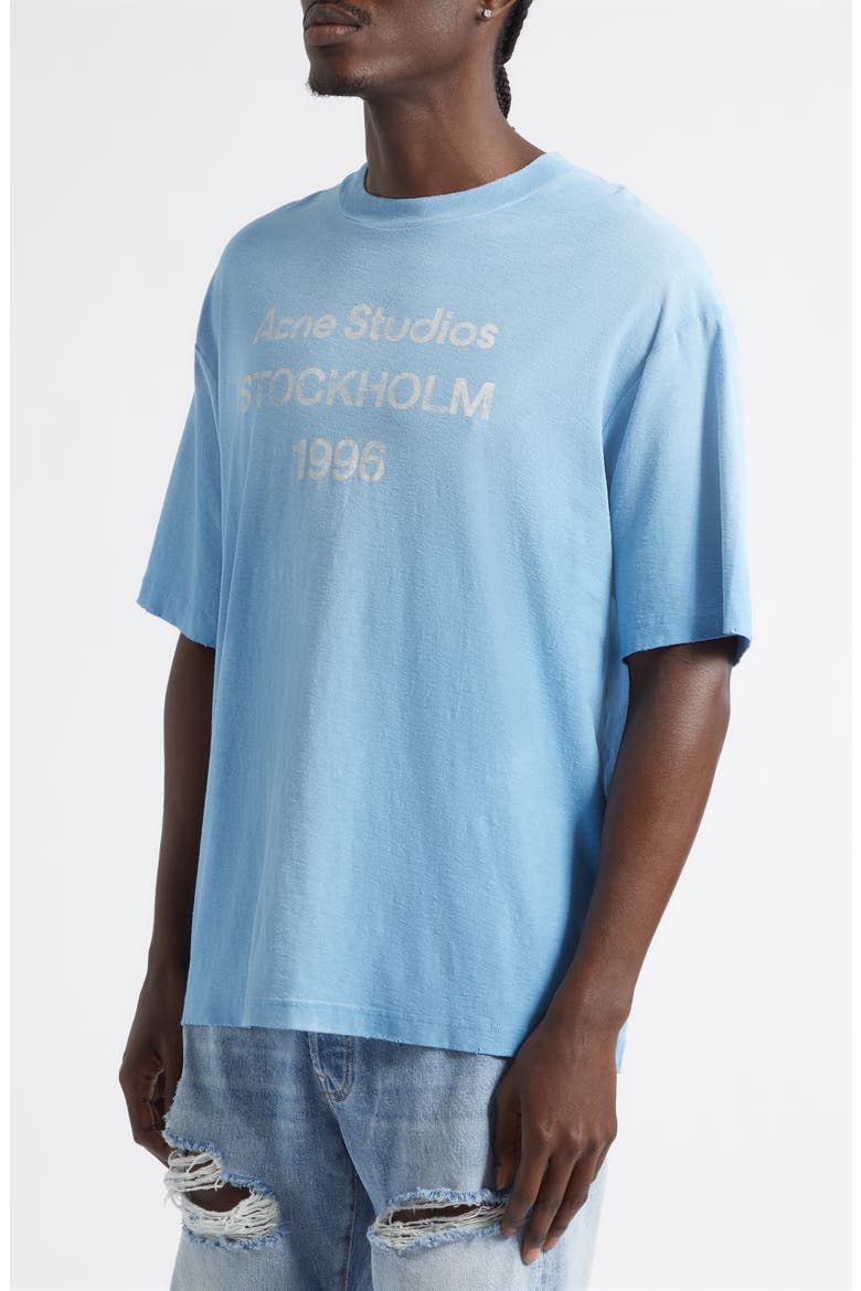 1996 Logo Distressed Cotton & Hemp Graphic Tee, Alternate, color, CORNFLOWER BLUE