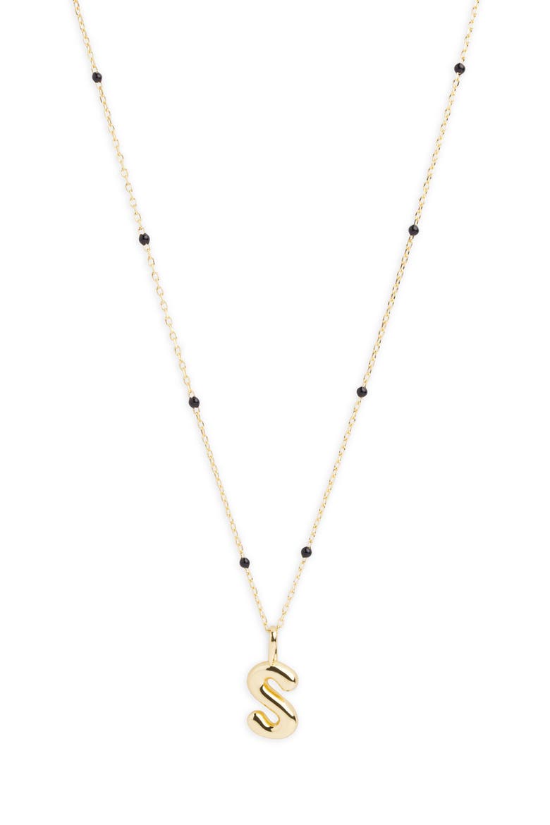Initial Pendant Necklace, Main, color, GOLD S