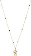 Argento Vivo Sterling Silver Initial Pendant Necklace