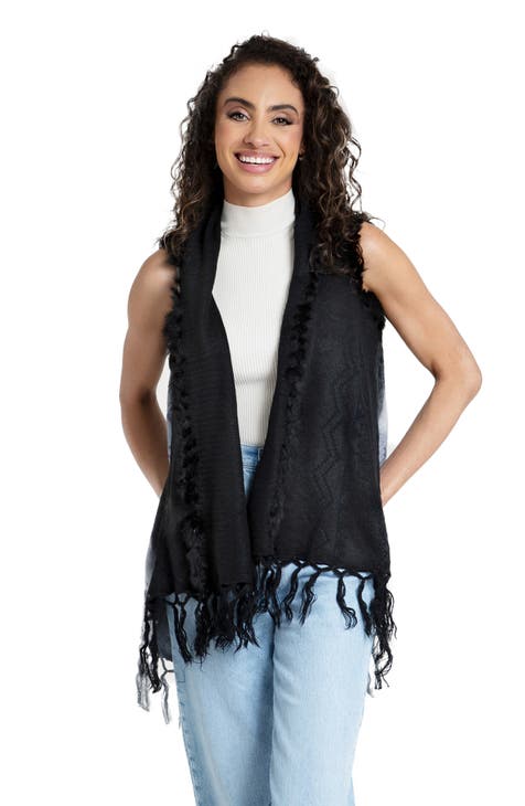 Faux Fur Fringe Vest