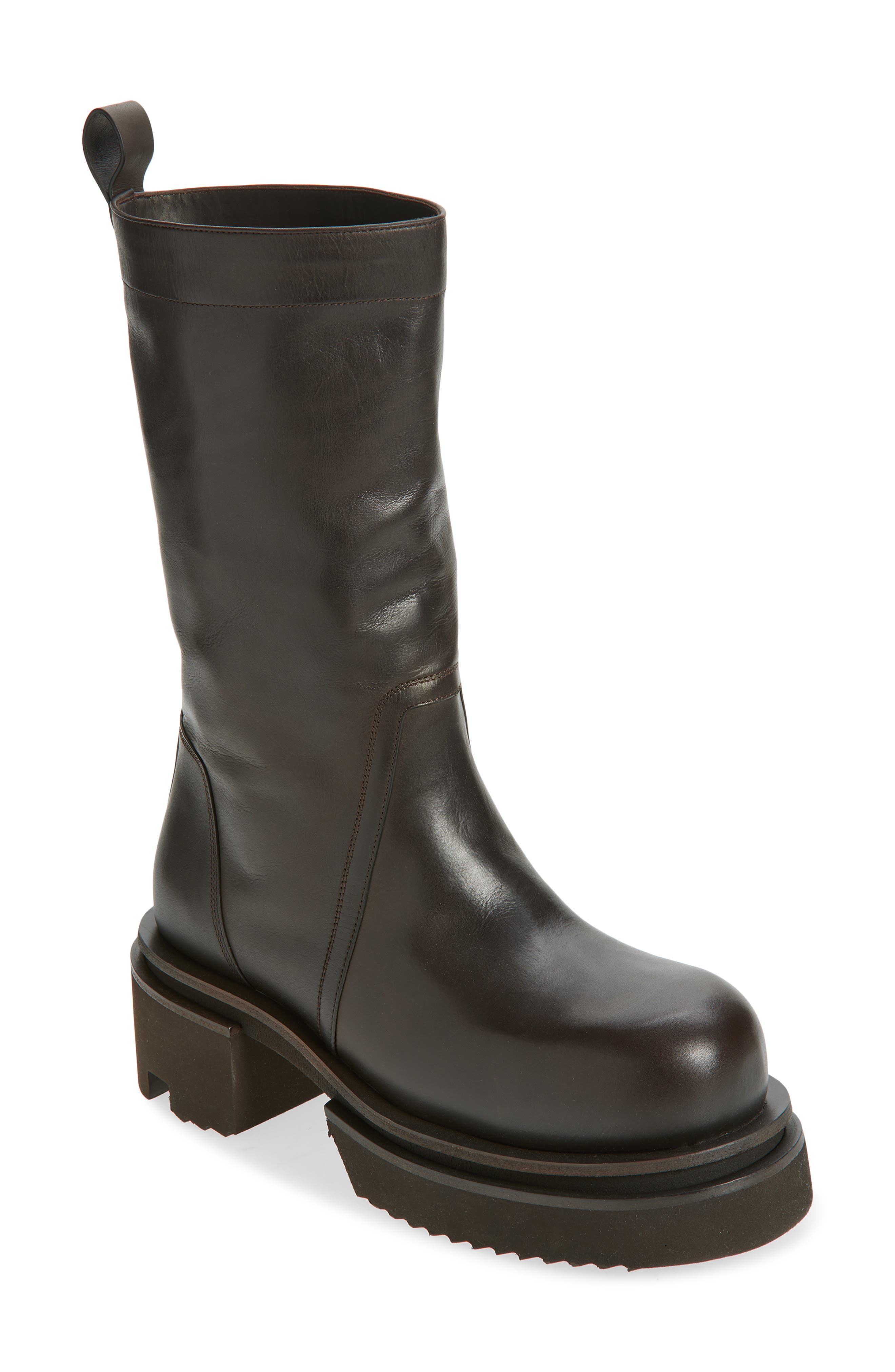 Rick Owens Bogun Platform Boot, Main, color, Dark Dust