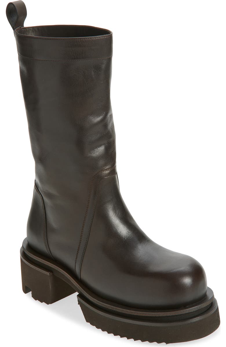 Rick Owens Bogun Platform Boot, Main, color, Dark Dust