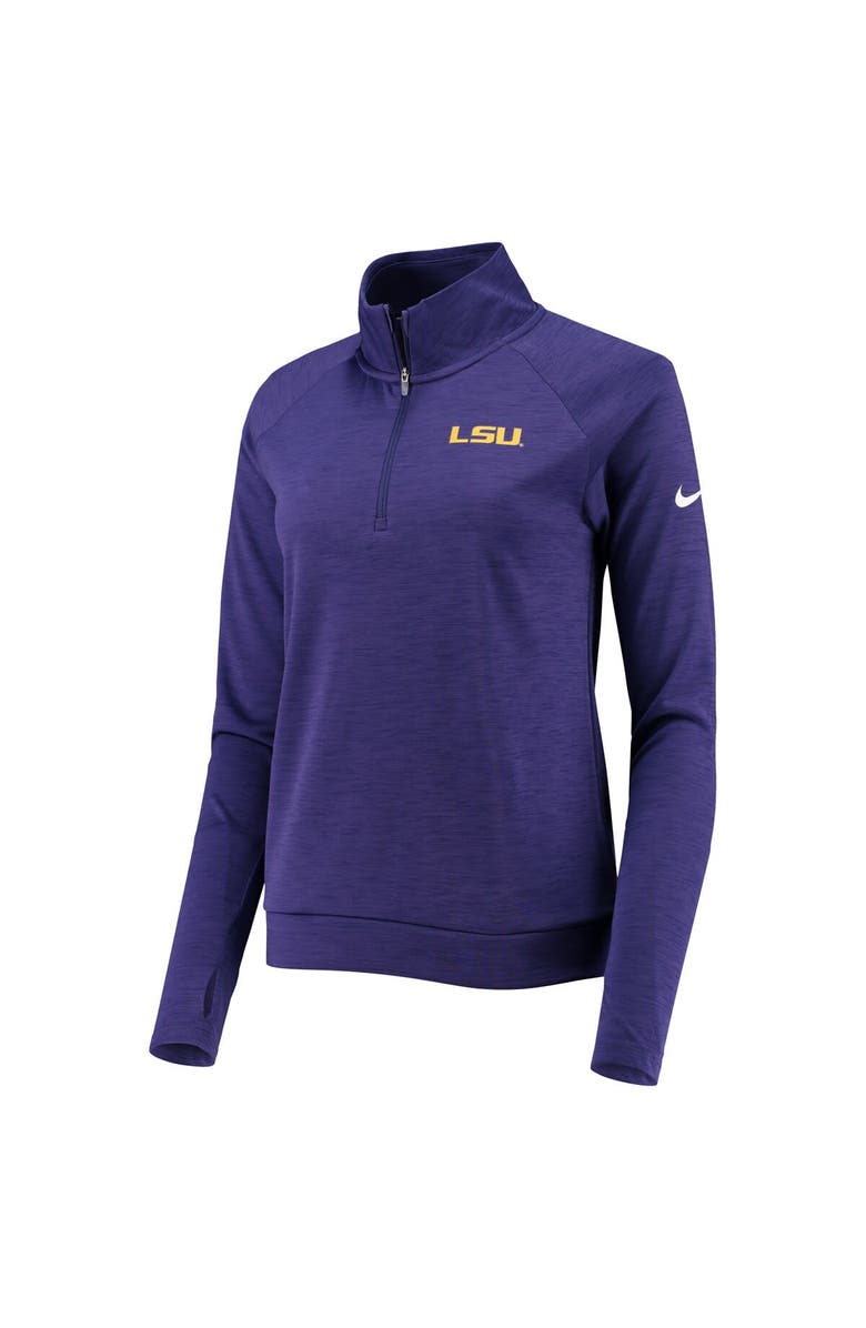 Nike Women's Nike Purple LSU Tigers Pacer Raglan Performance Quarter-Zip Jacket, Alternate, color, 