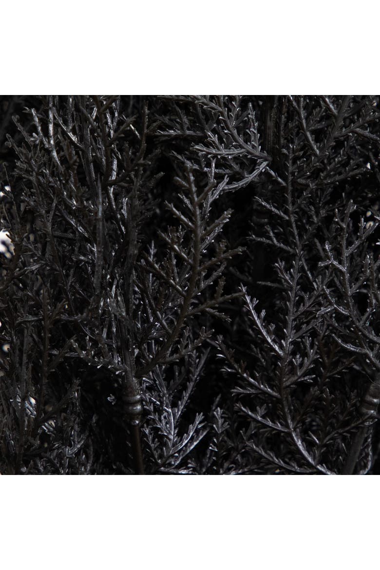 4-ft UV Resistant Artificial Halloween Black Cedar Tree, Alternate, color, Black