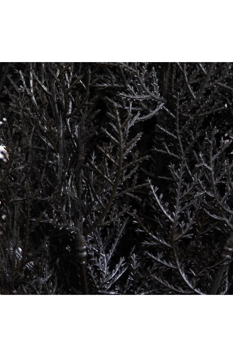 NEARLY NATURAL 4-ft UV Resistant Artificial Halloween Black Cedar Tree, Alternate, color, Black