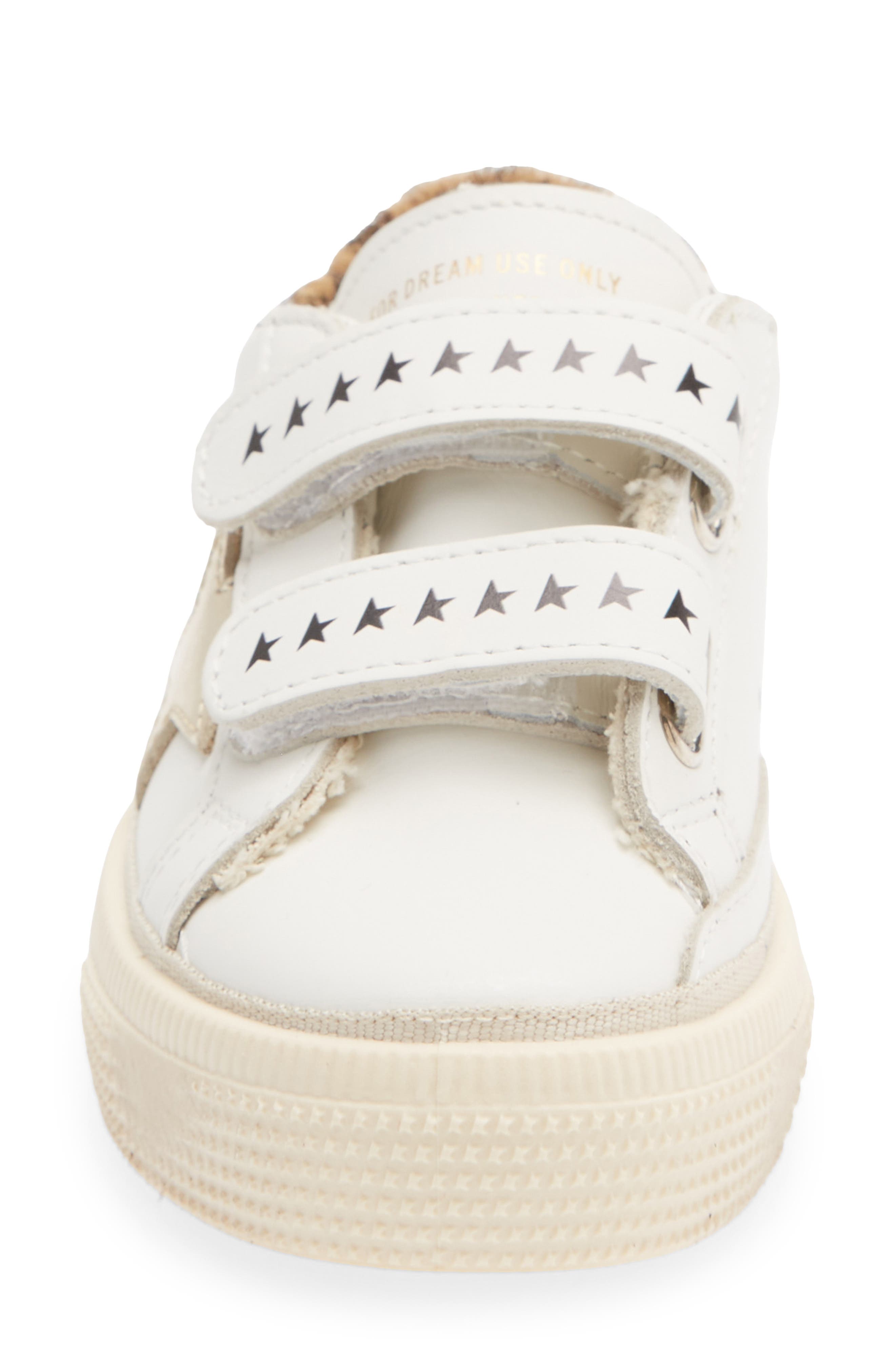 Kids' May School Sneaker, Alternate, color, WHITE/ PLATINUM/ LEOPARD