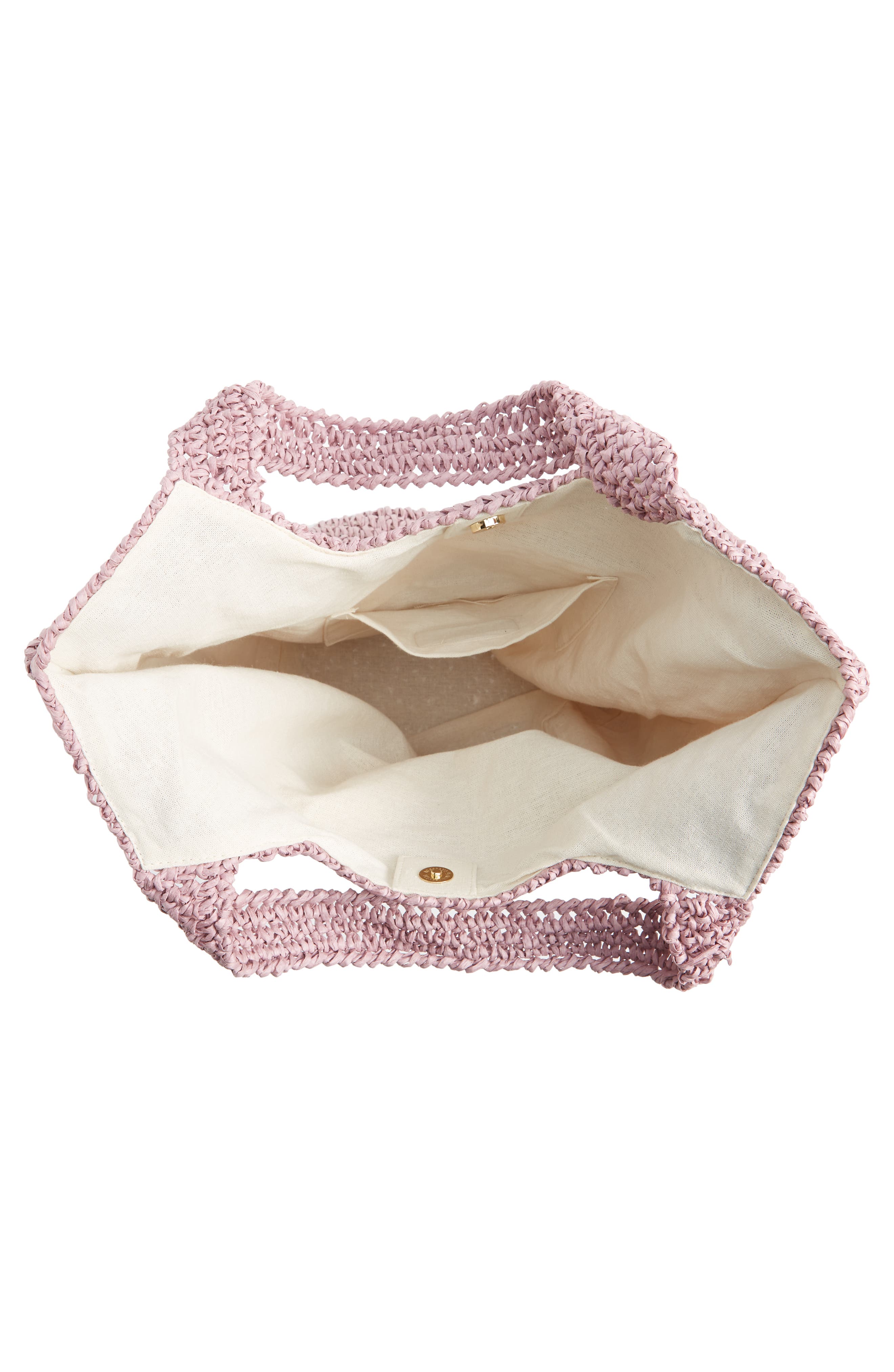 Demi Diagonal Straw Shoulder Bag, Alternate, color, LAVENDER PETAL