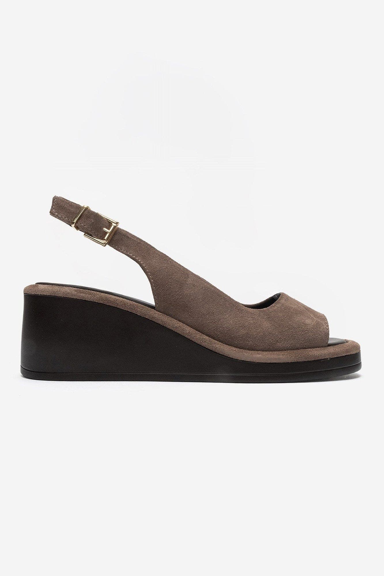 Forever & Always Shoes Orlena Leather Platform Wedge Sandal (Women ...