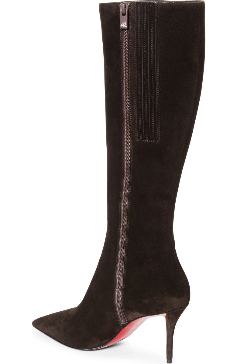 Christian Louboutin Miss Z Pointed Toe Boot, Alternate, color, Cafe