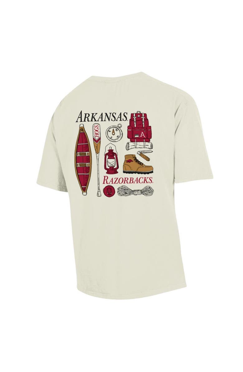 Comfort Wash Men's Comfort Wash Cream Arkansas Razorbacks Camping Trip T-Shirt, Alternate, color, Cream