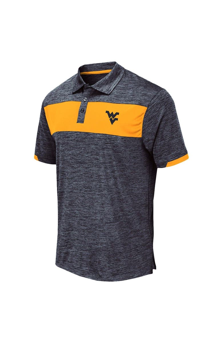 COLOSSEUM Men's Colosseum Navy West Virginia Mountaineers Nelson Polo, Alternate, color,