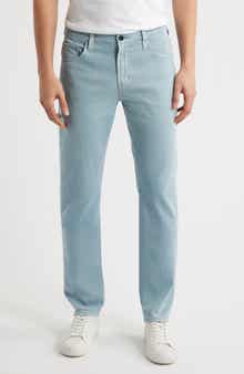 AG Everett Slim Straight Leg Cotton & Linen Blend Jeans