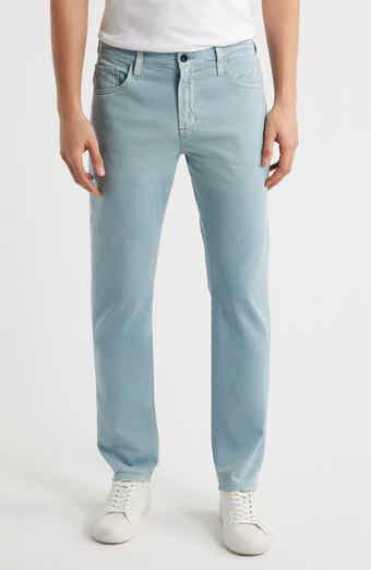 AG Everett Slim Straight Leg Cotton & Linen Blend Jeans