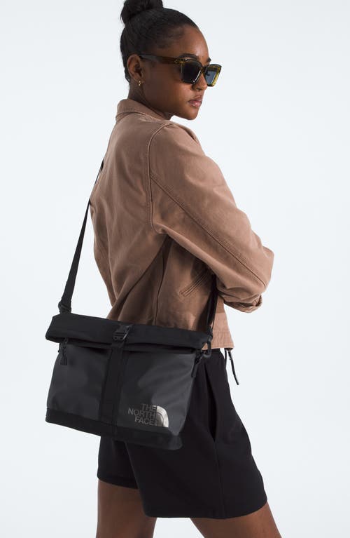 Shop The North Face Base Camp Shoulder Bag In Tnf Black/asphalt Grey