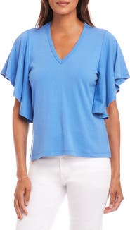 Karen Kane Flutter Sleeve T-Shirt