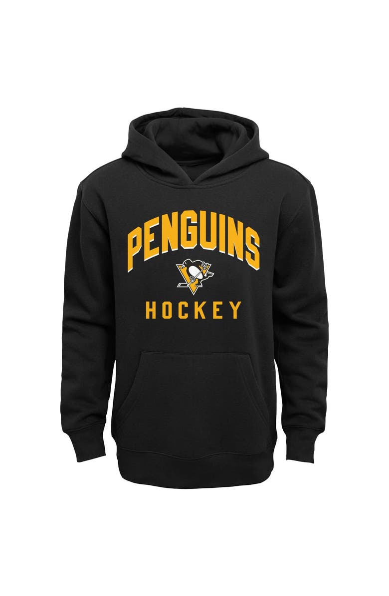 Outerstuff Toddler Black/Heather Gray Pittsburgh Penguins Play by Play Pullover Hoodie & Pants Set, Alternate, color, 