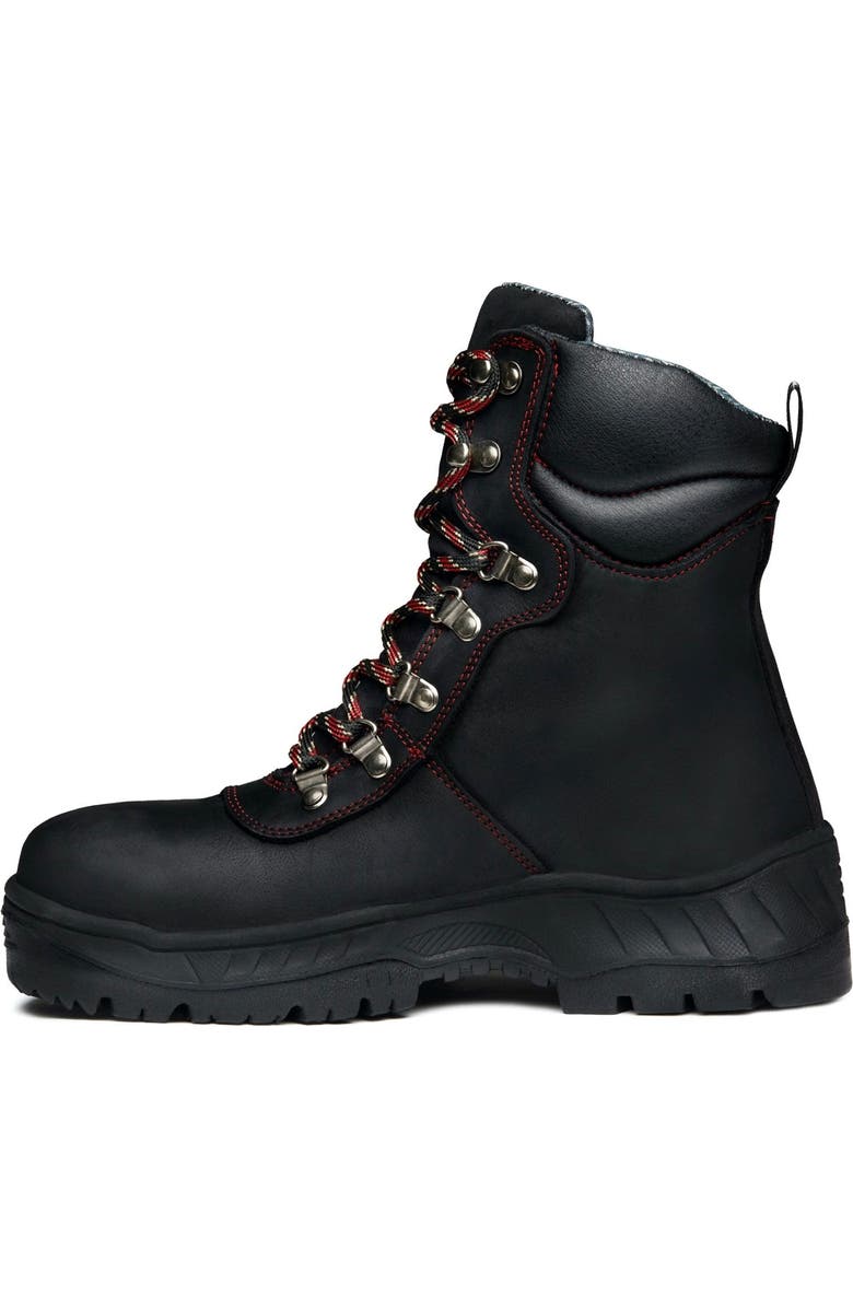 Xena Workwear Horizon Lace Up Alloy Toe Safety Boot, Alternate, color, Carbon Black