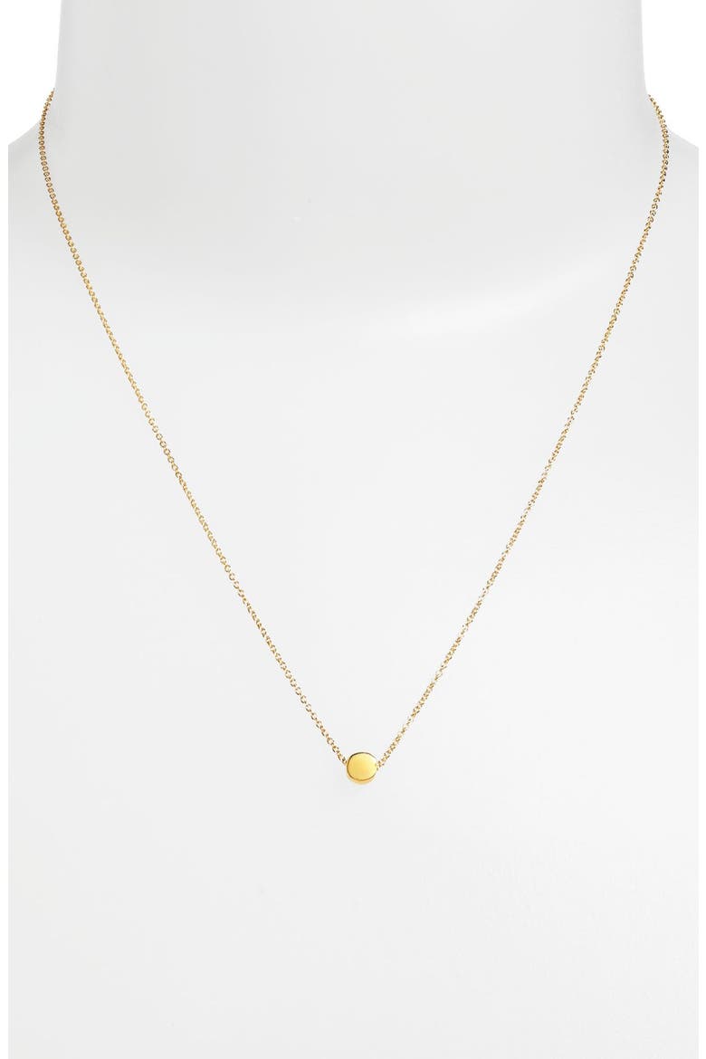 'Reminder - The Circle' Pendant Necklace, Alternate, color, CIRCLE- GOLD DIPPED
