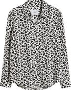 Rails Kathryn Heart Print Long Sleeve Button-Up Shirt