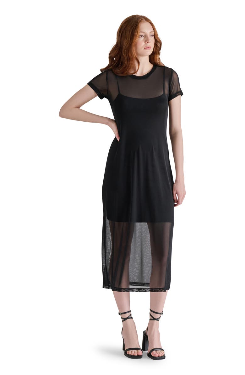 Steve Madden Mesh T-Shirt Dress, Alternate, color,