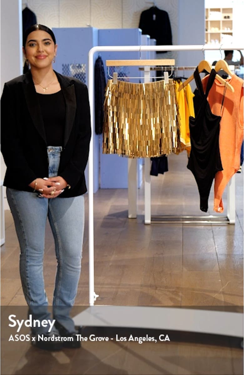 Shard Sequin Fringe Skirt, sales video thumbnail