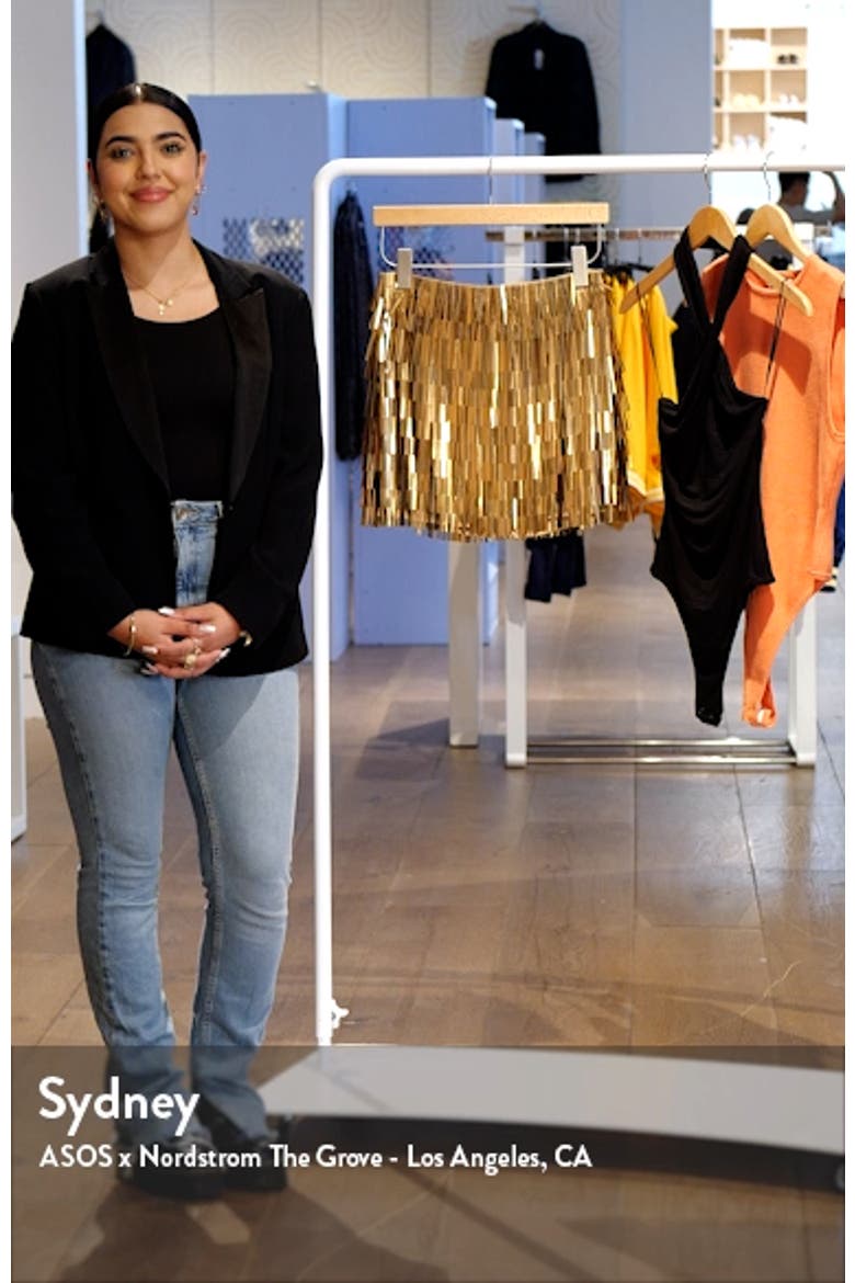 Shard Sequin Fringe Skirt video