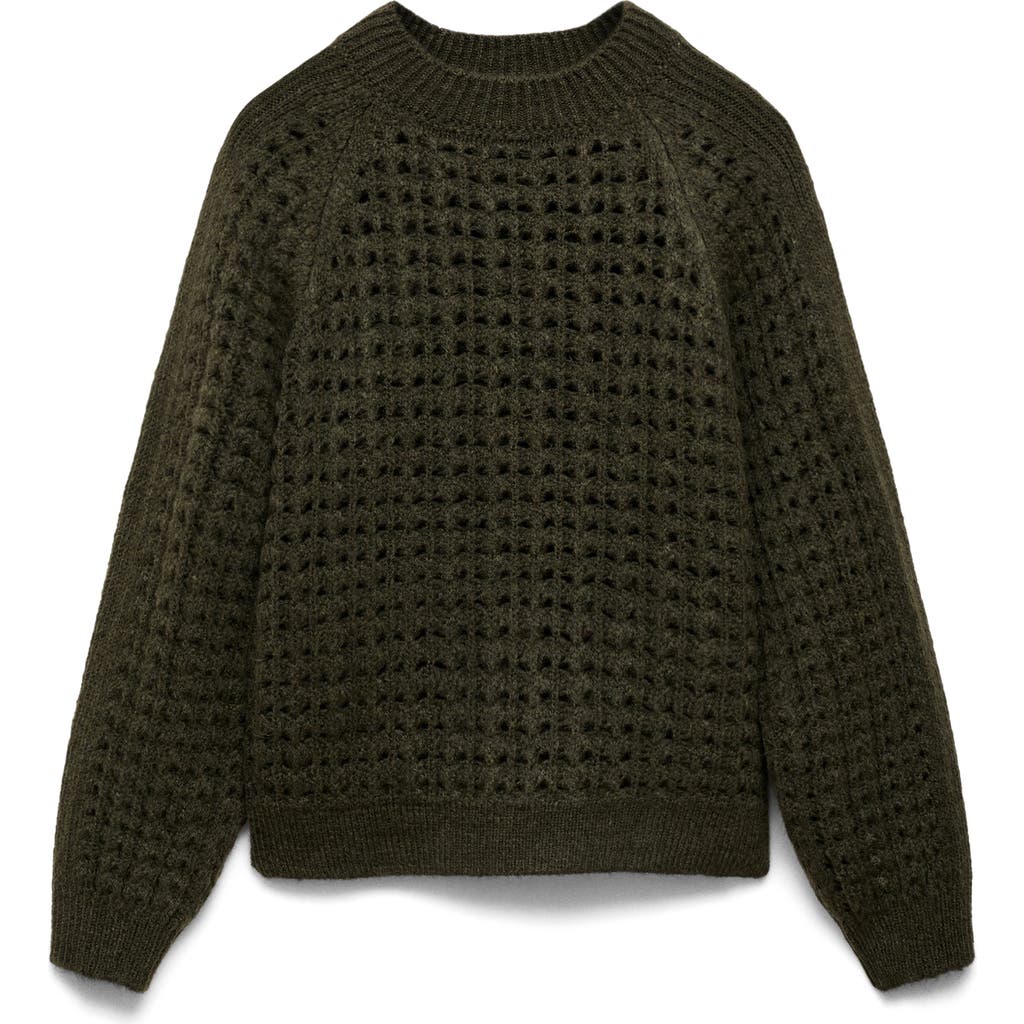 MANGO MANGO OPEN STITCH SWEATER