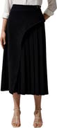 Karen Millen Buckle Detail Pleated Midi Skirt
