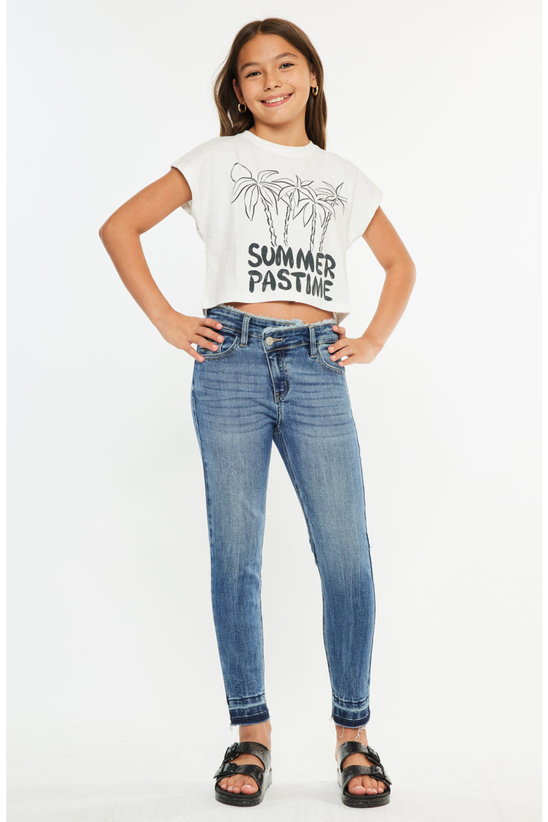 Pomey High Rise Ankle Skinny Jeans, Alternate, color, Medium Wash