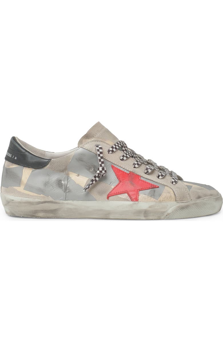 Golden Goose Super-Star Patched Low Top Sneaker, Main, color,