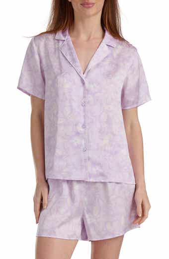 Splendid Satin Notch Collar & Boxer Pajamas