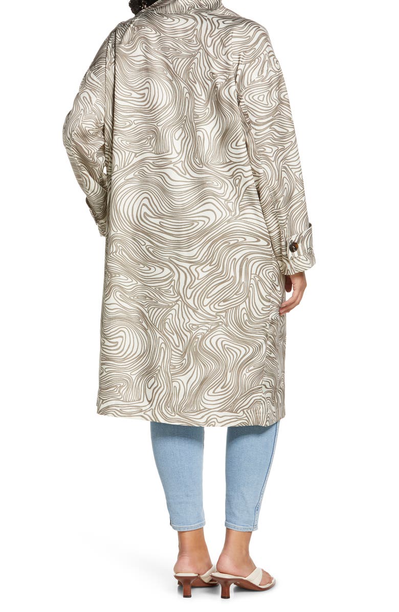 Open Edit OVERSIZED STATEMENT TRENCH, Alternate, color,