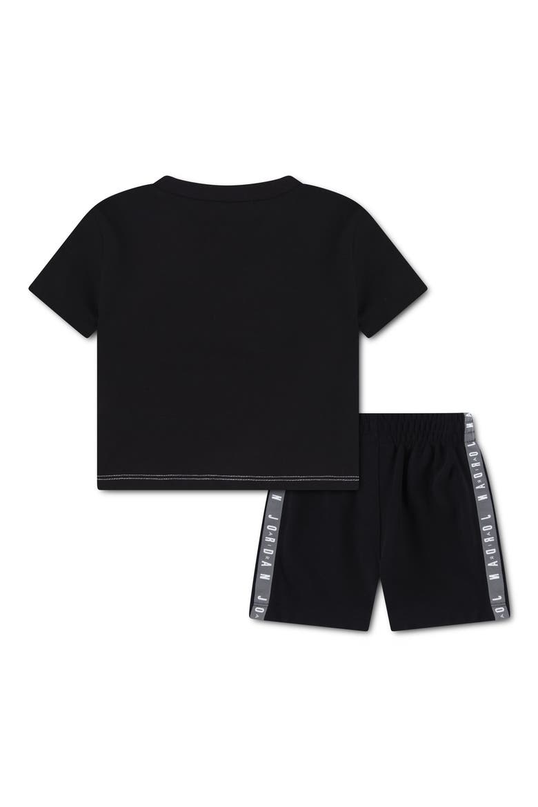 Jumpman Blocked Taping French Terry T-Shirt & Shorts Set, Alternate, color, BLACK