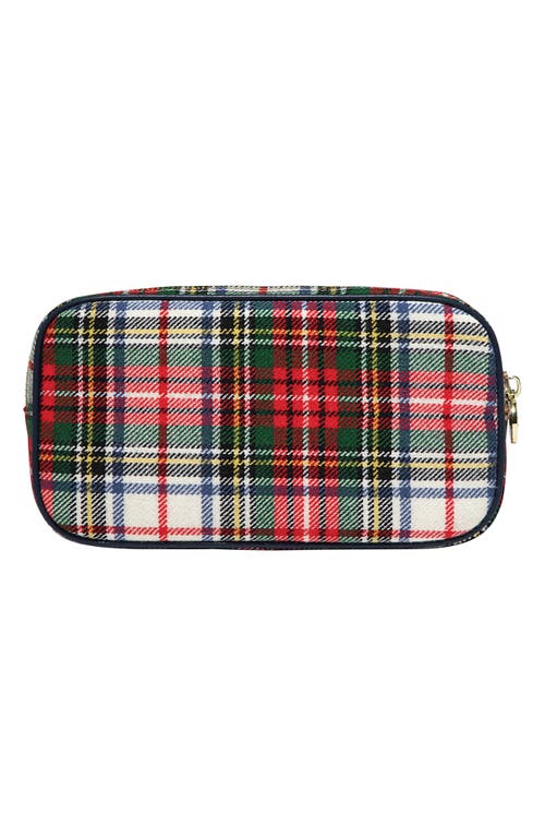 Stoney Clover Lane Small Plaid Pouch In Red Plaid