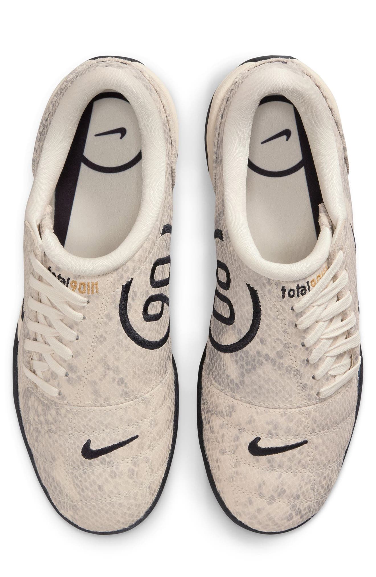 Nike Total 90 Soccer Sneaker, Alternate, color, Pale Ivory/ Black/ Ivory/ Gold