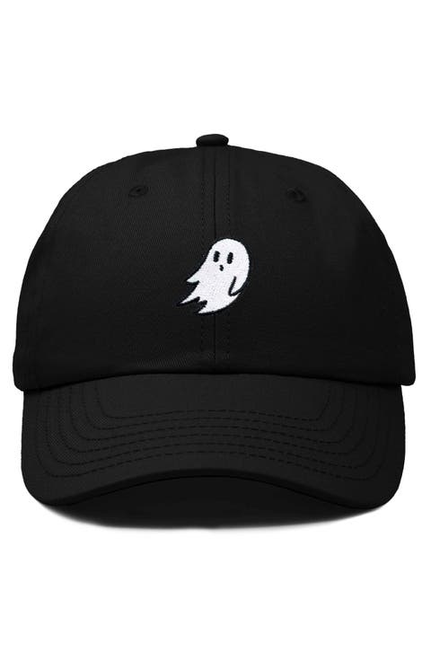 Ghost Embroidered Low Crown Cap