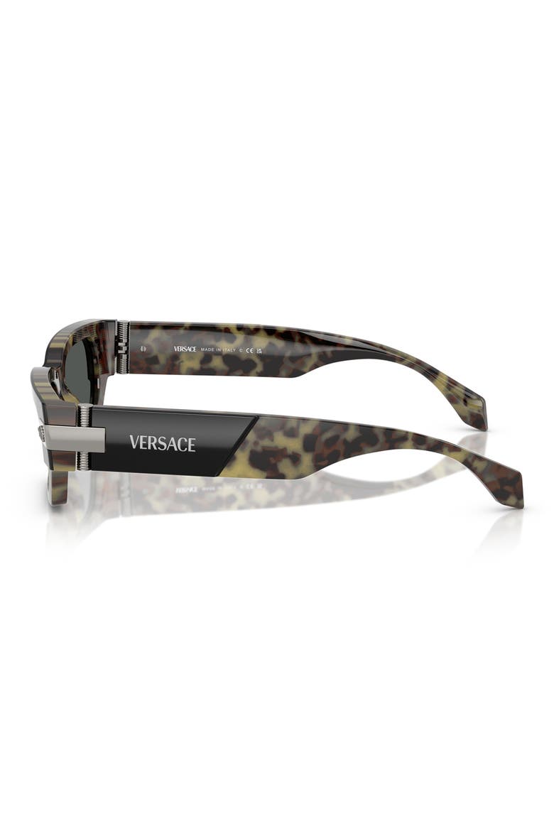 53mm Rectangular Sunglasses, Alternate, color, HAVANA
