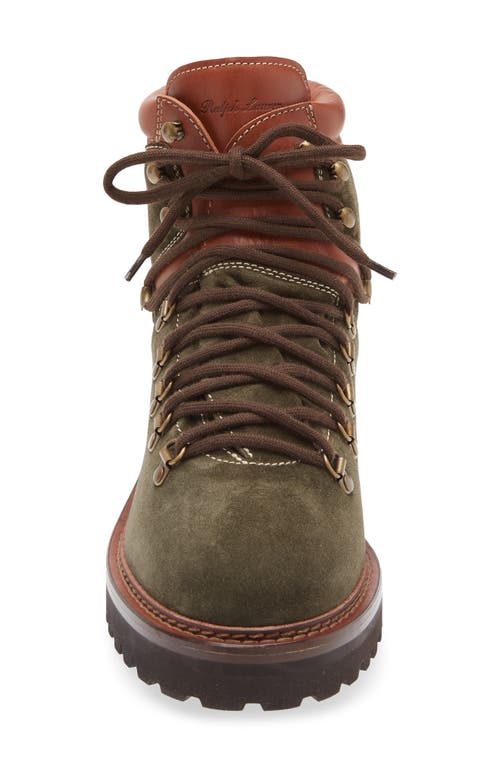 Ralph Lauren Purple Label Halpin Lace-up Boot In Green