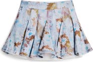 Desigual Floral Cotton Rib Knit Crop Miniskirt