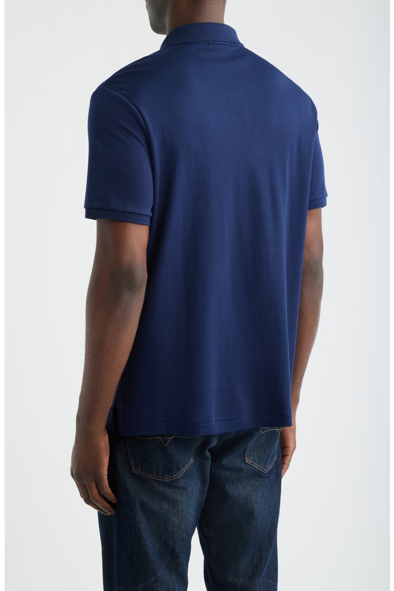 Classic Fit Soft Pima Cotton Polo Shirt, Alternate, color, REFINED NAVY