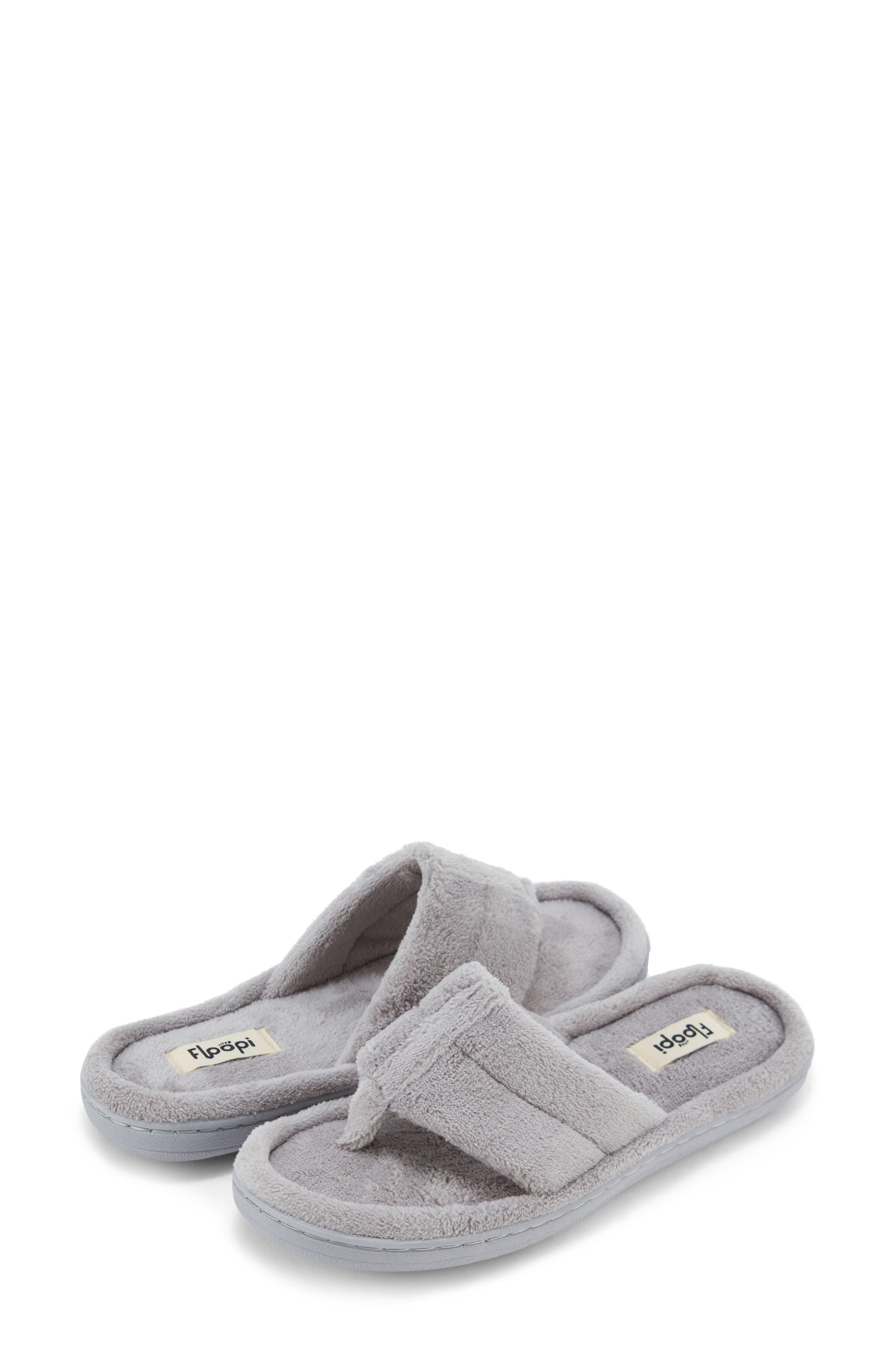 FLOOPI French Terry Flip Flop, Alternate, color, Grey