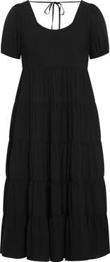 City Chic Mila Short Sleeve Maxi Dress