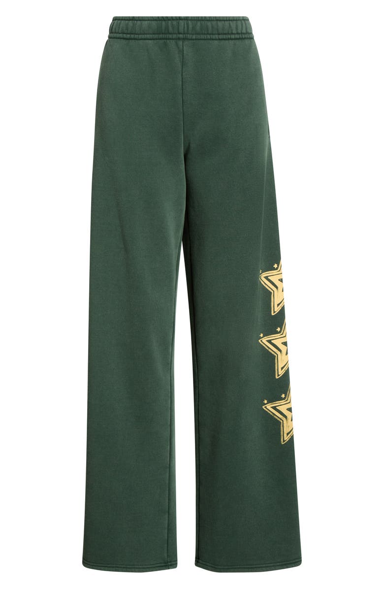 PacSun Star Graphic Baggy Sweatpants, Main, color, Forest Green
