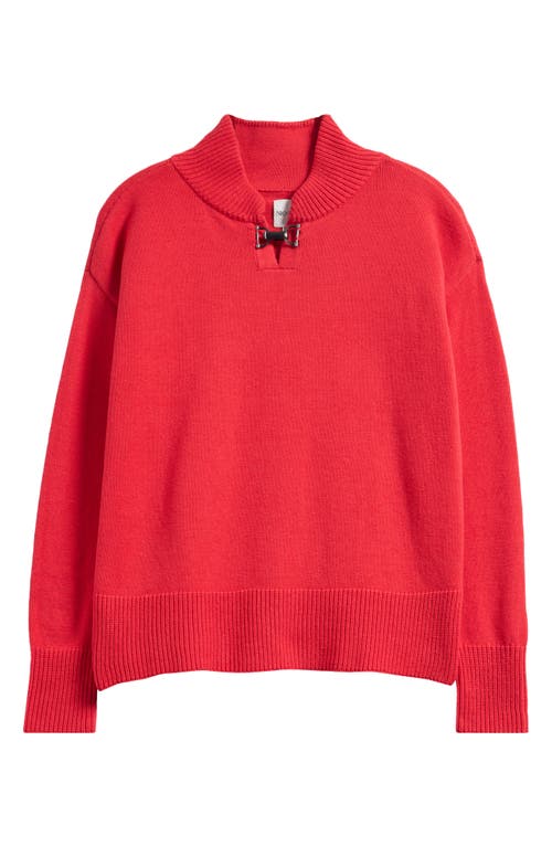 Nic + Zoe Nic+zoe Cozy Riding Cotton Blend Sweater In Red